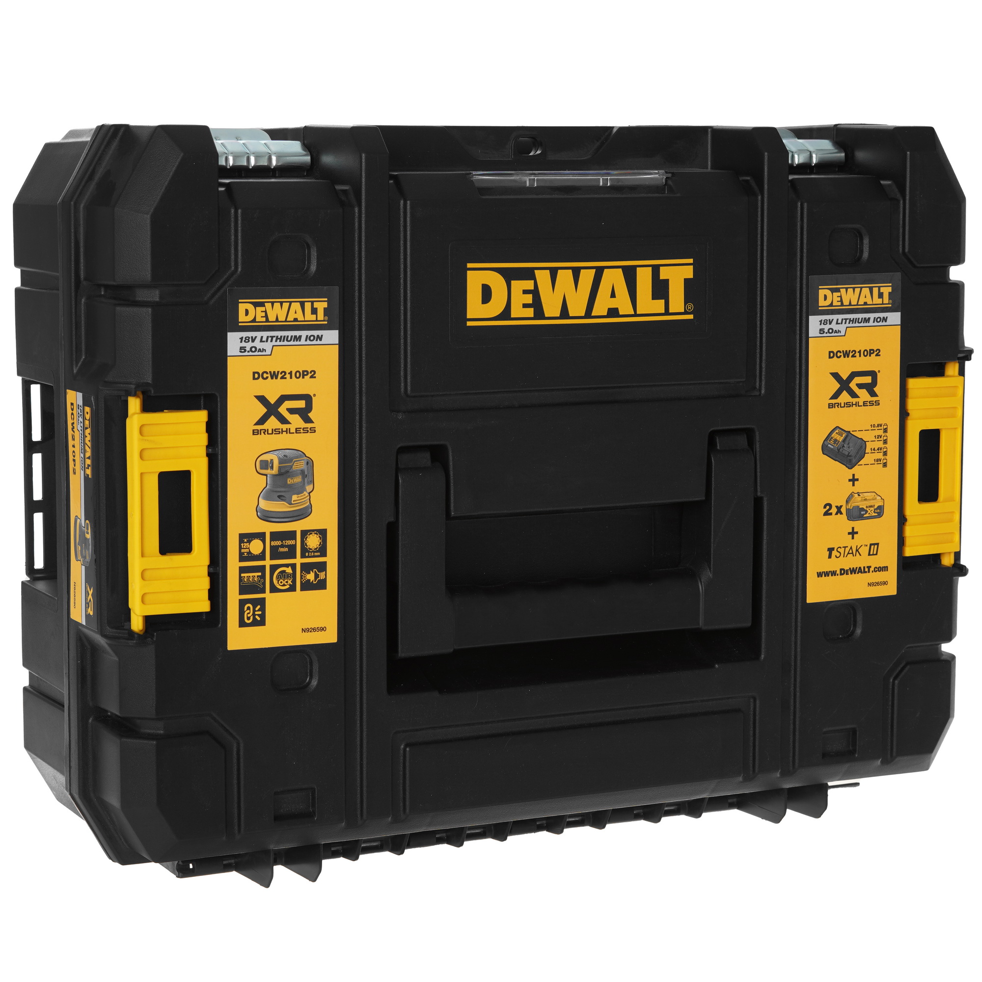 Эксцентриковая шлифмашинка DeWALT DCW210P2 XR FLEXVOLТ 18/54V 5437859 STDN-0044658 - Вид №9