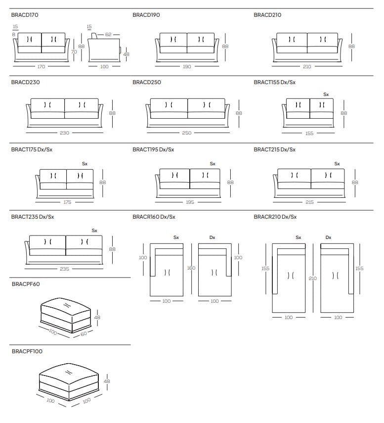 Съемный тканевый диван с полуостровом GRUPPO FOX день Фокса ARCH-00029258 - Вид №2