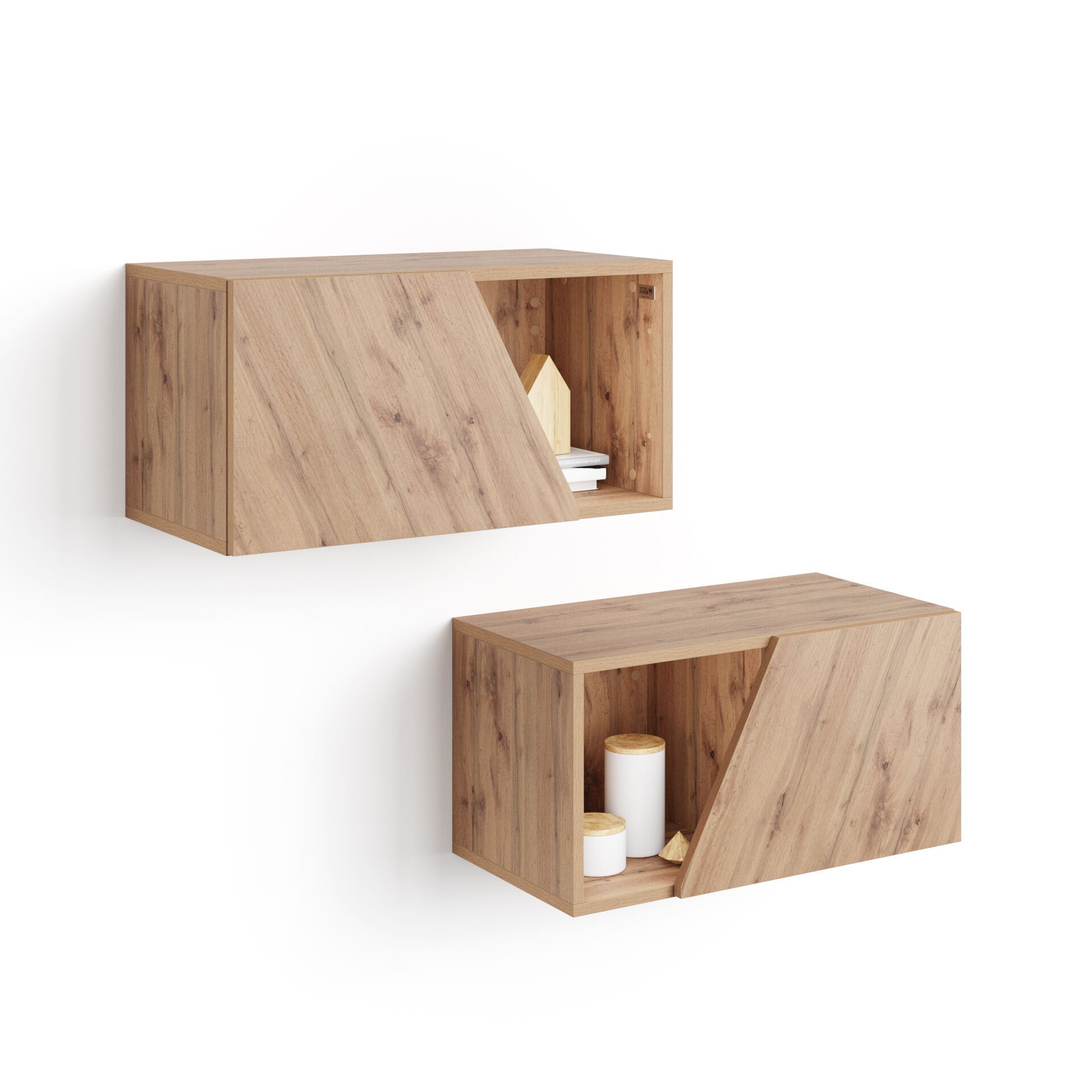 Навесной шкаф из меламиновой ткани с дверным полотном Mobili Fiver EMMA ARCH-00142732 - Вид №25