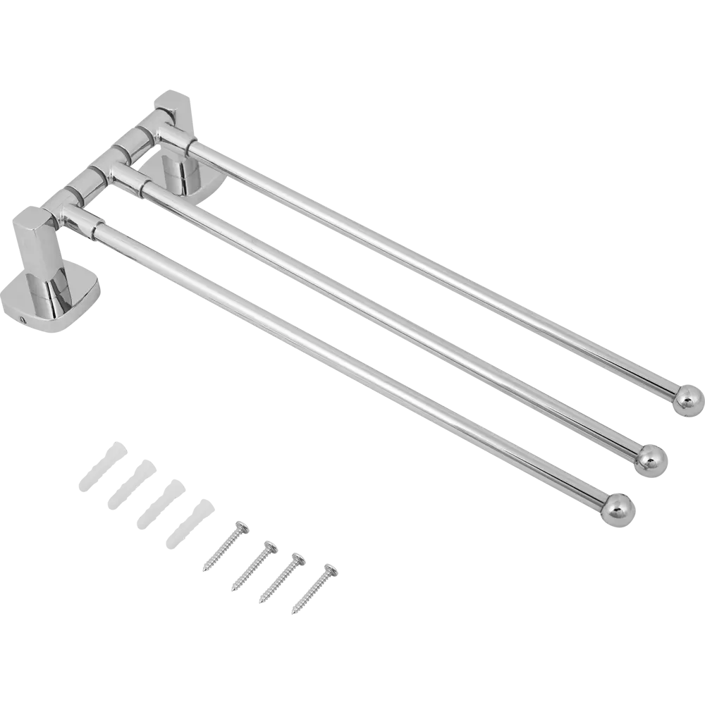 Держатель для полотенец Аквадекор Eller тройной цвет хром STLM-2109584 - Вид №4