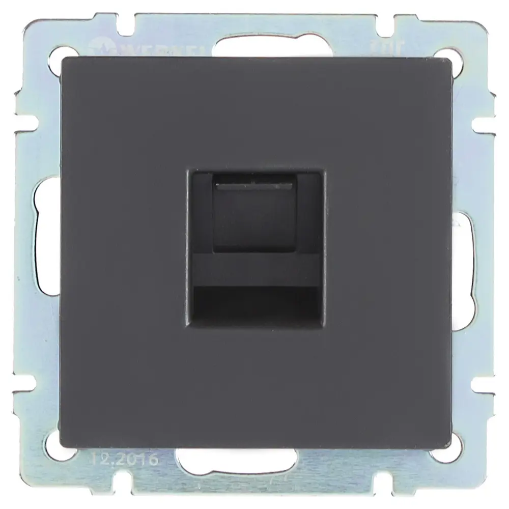 Телефонная розетка WERKEL RJ-11 для скрытого монтажа 17783988 Встраиваемые механизмы STLM-0008629