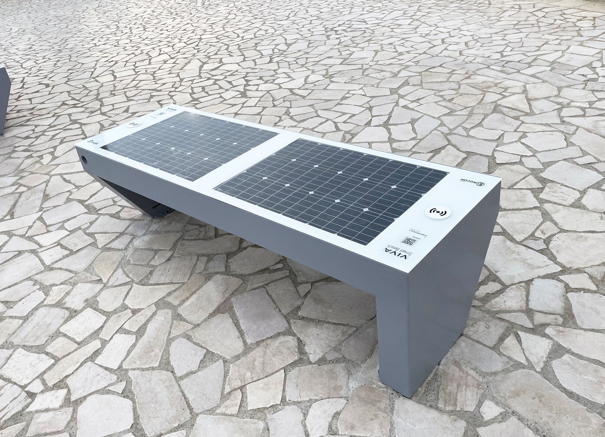 Скамья с USB-разъемом и беспроводной зарядкой EUROCOMITALIA VIVA FULL ARCH-00123854 - Вид №4