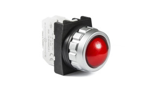 16883557 Сигнальная арматура красная со светодиодом 12-30 В перем. и пост. тока, серии H, 30мм H060XK EMAS