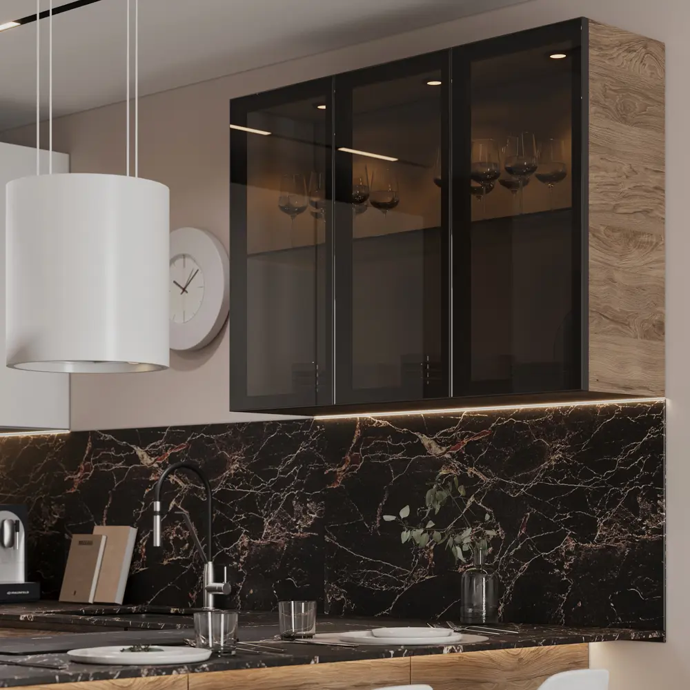 Фасад выдвижного ящика Токио 79.7x38.1 см KONSENSA ЛДСП цвет темное дерево Токио темное дерево STLM-2192955 - Вид №12