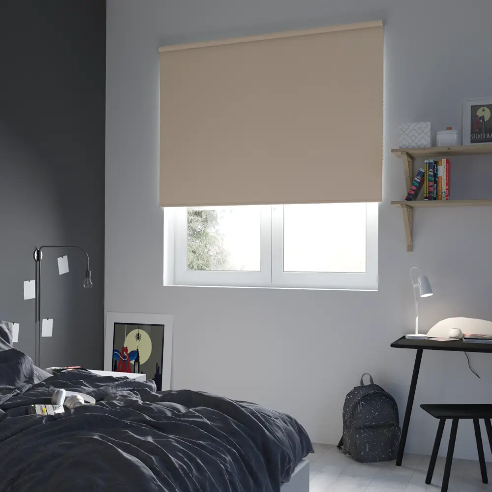 Штора рулонная блэкаут Inspire Belem 140x175 см коричневая STLM-2094586 - Вид №8