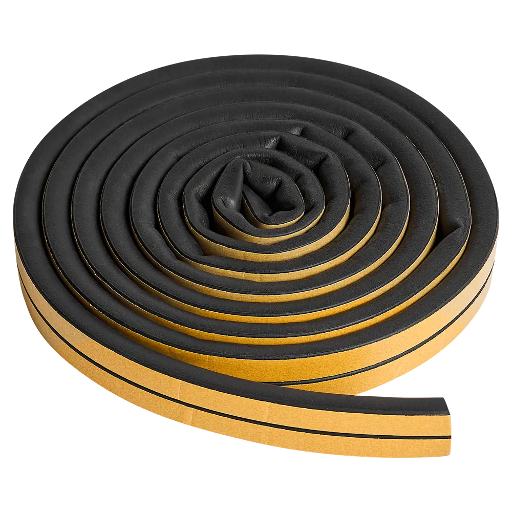 Уплотнитель EPDM для окон и дверей самоклеящийся MONLID D-профиль 14x12 мм 6 м цвет черный STLM-2207268