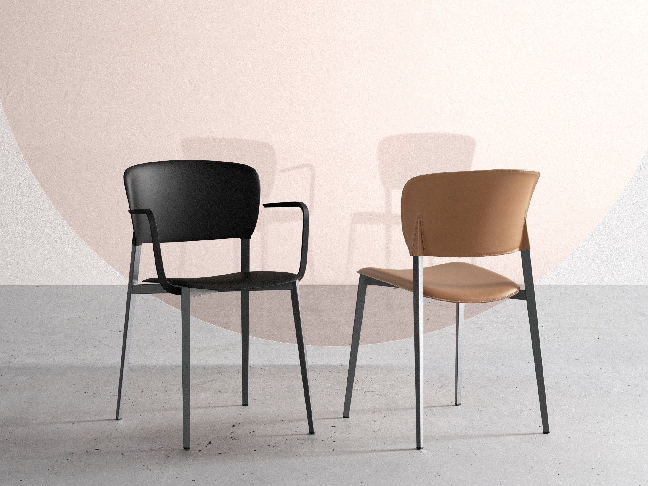 Штабелируемый стул из полипропилена с подлокотниками Desalto ARCH-00065388 - Вид №3