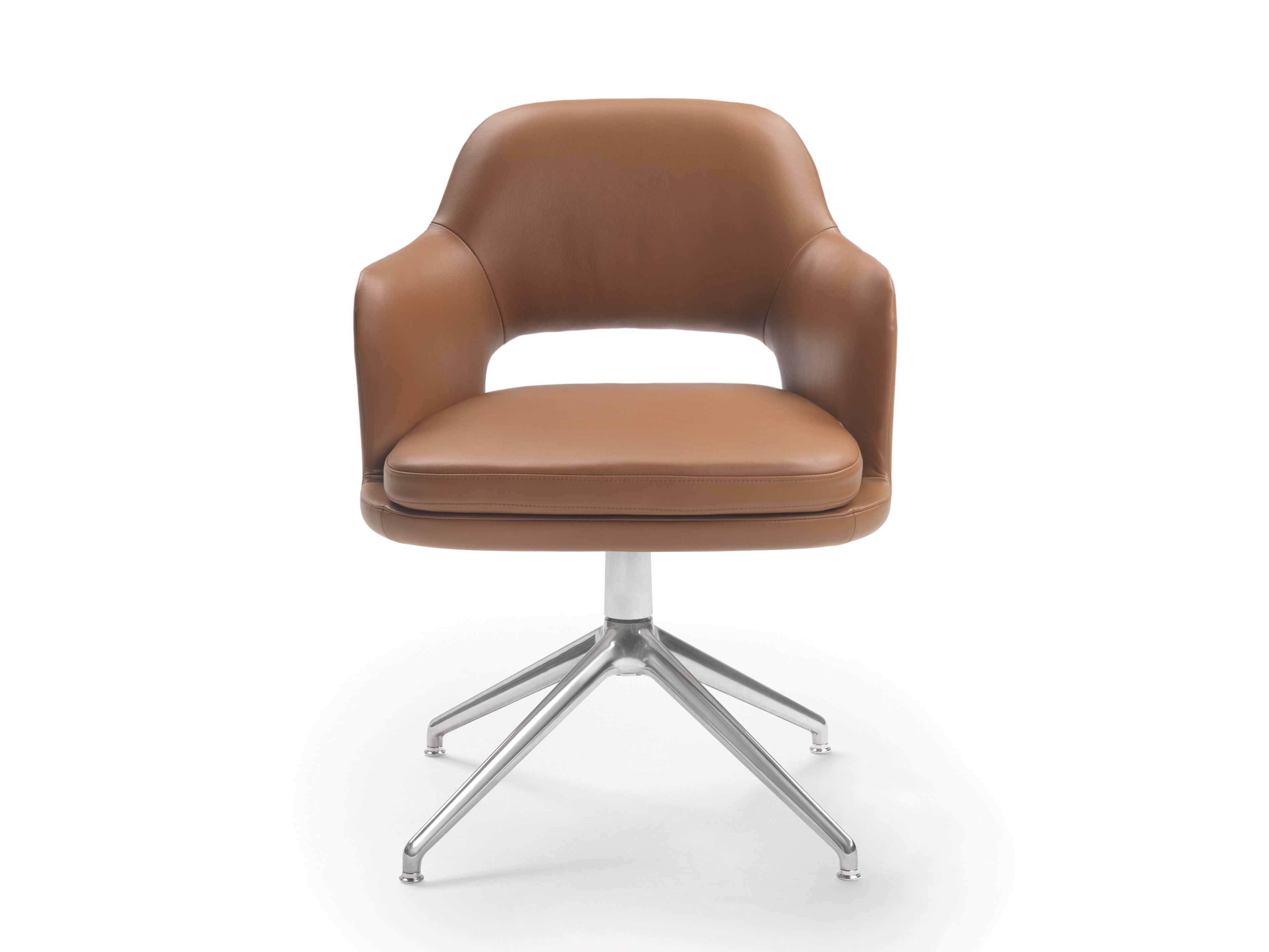 4-спицевое кожаное вращающееся кресло Flexform Eliseo ARCH-00099516 - Вид №1