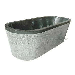Каменная ванна Lux4home NATURAL STONE BATHTUB Кремовый и серый мрамор Stone bathtub Contario