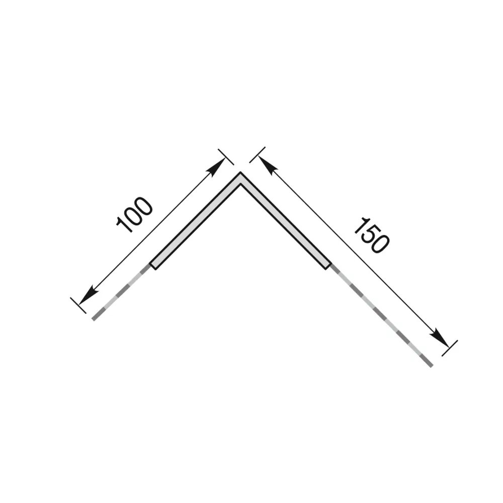 Угол штукатурный ПВХ с сеткой 150x3000 мм Santreyd STLM-2011150 - Вид №1
