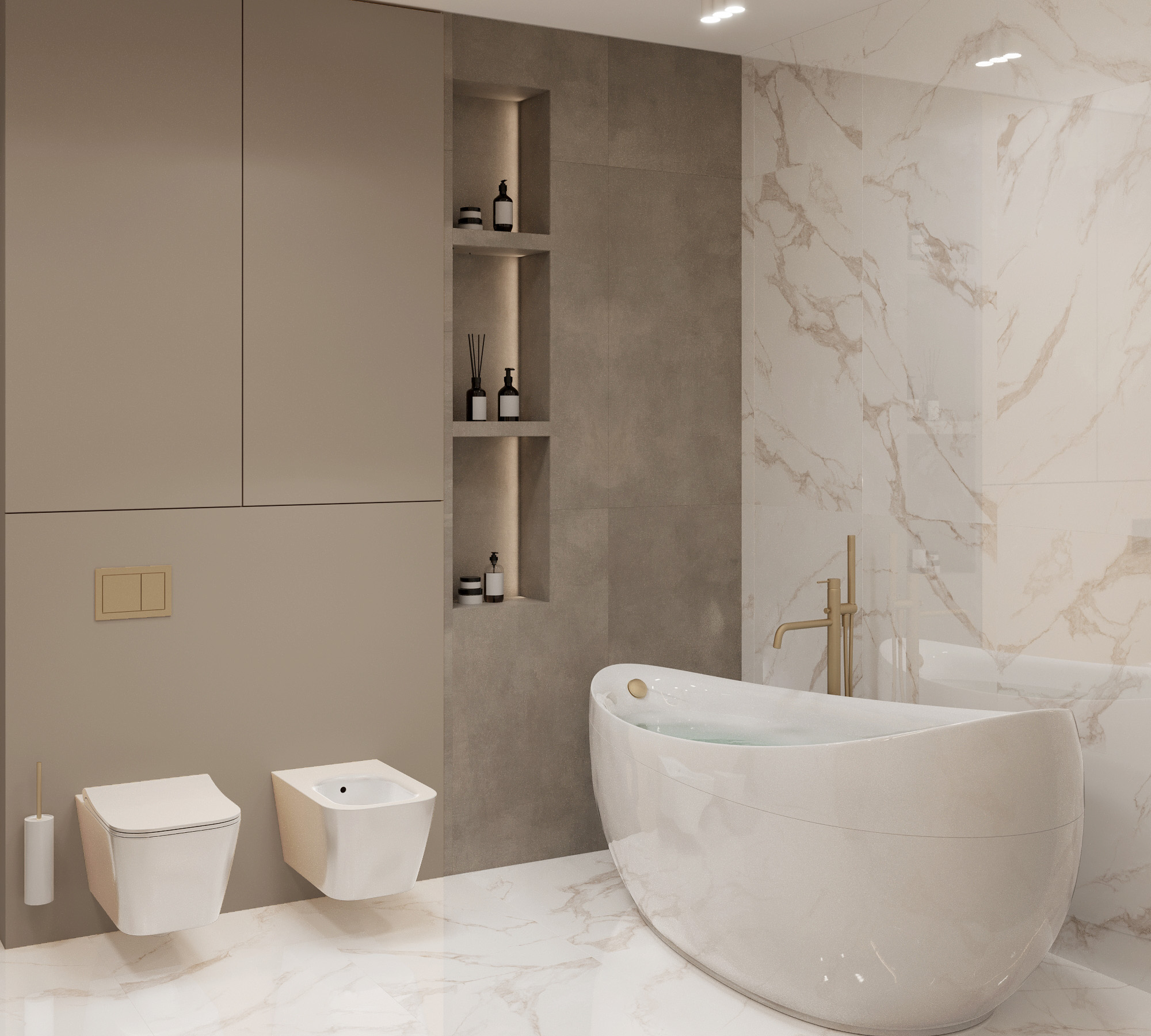 Керамогранит CALACATTA BIANCO 60х120 Arcadia Ceramica FP1019-A - Вид №2