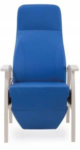 PIAVAL Кресло из ткани в современном стиле с подлокотниками, с подголовником и подставкой для ног Relax compact | health & care 26-63/gp