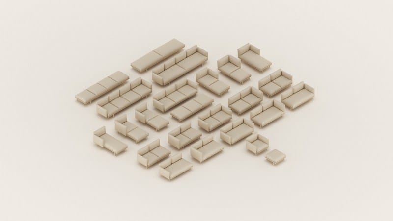 Тканевая садовая скамейка Kettal Boma ARCH-00118106 - Вид №2