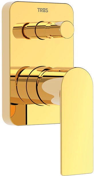 Двухходовой скрытый смеситель для душа с одной ручкой на чердаке-20018001OR TRES