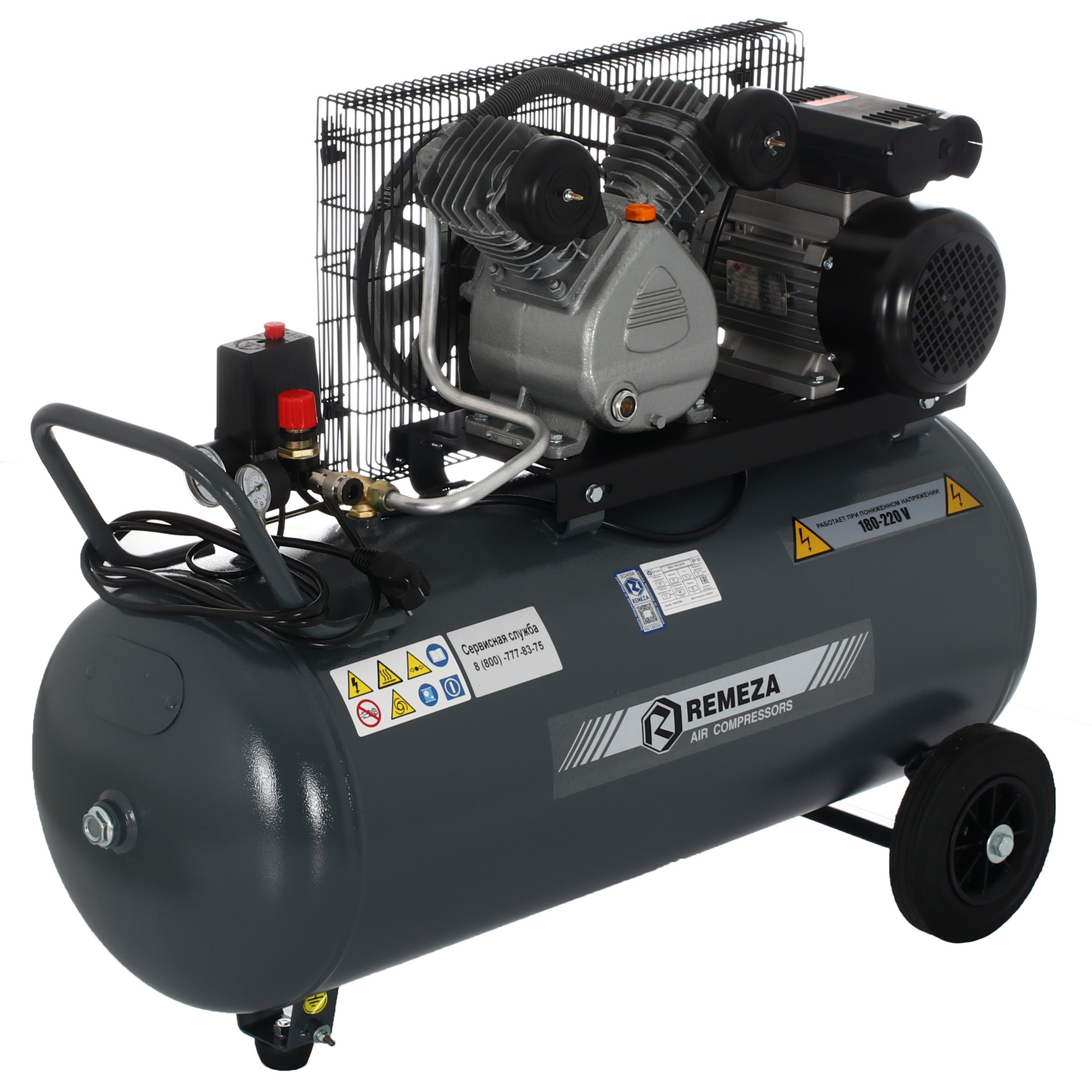 Компрессор поршневой безмасляный Remeza СБ4/С-100.LB24А 9132752 STDN-0075594 - Вид №1