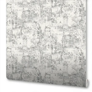 Обои флизелиновые WallSecret Luciano черно-белые 1.06 м 8642-10