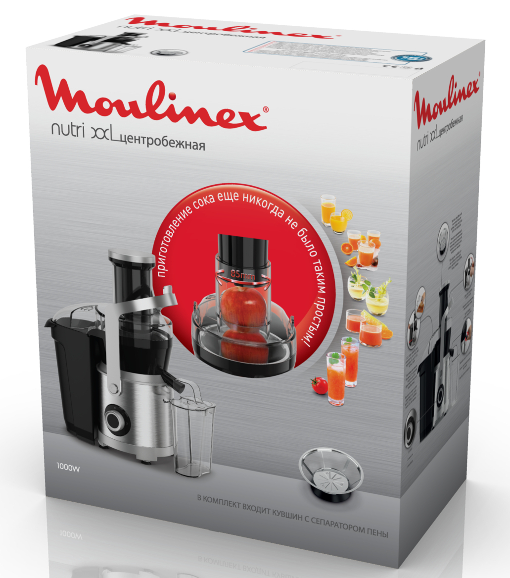 5607300 Соковыжималка электрическая Moulinex JU660D30 черный STDN-0042592 - Вид №4