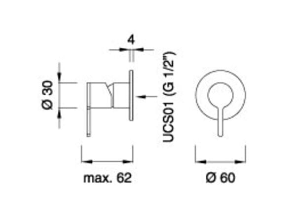 Однорычажный смеситель для раковины из нержавеющей стали CEADESIGN INNOVO ARCH-00130956 - Вид №2