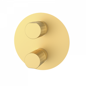 75110757 PREMIUM Матовый Gold Встроенный термостатический с запорным Матовое Золото GRB MIXERS