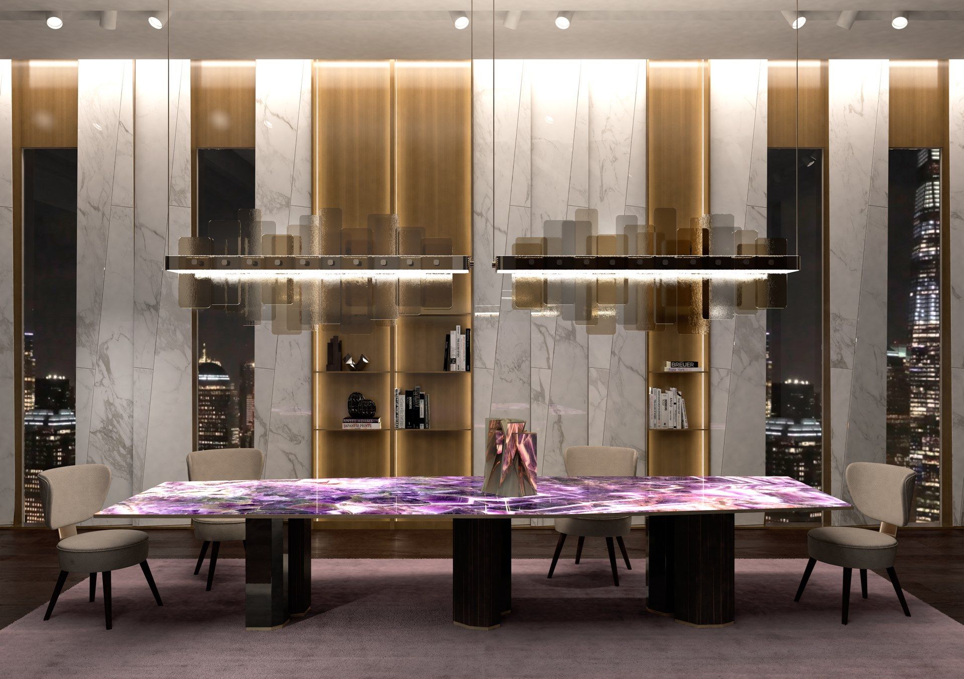 Стеклянный обеденный стол Sicis PHILIPPE ARCH-00125274 - Вид №9