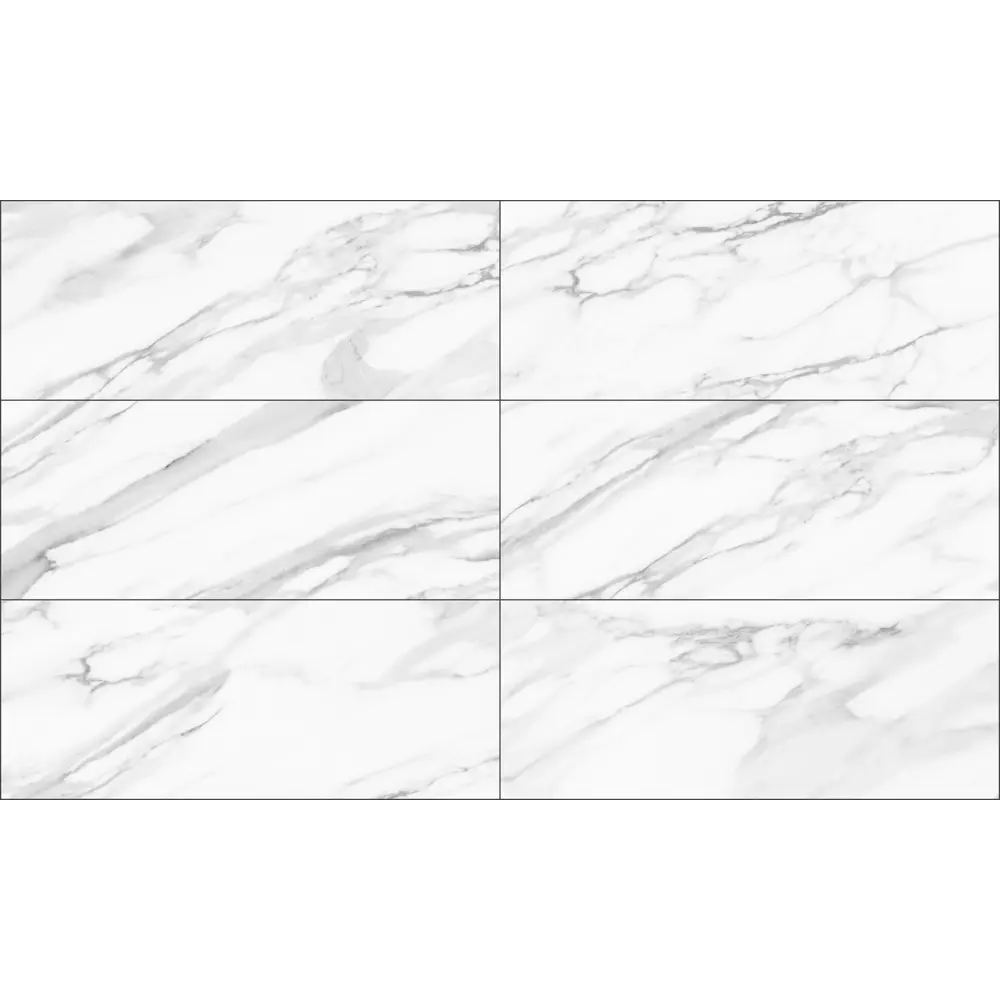 Настенная плитка Gracia Ceramica Hugo 25x60 см 1.2 м² глянцевая цвет белый STLM-2045513 - Вид №2