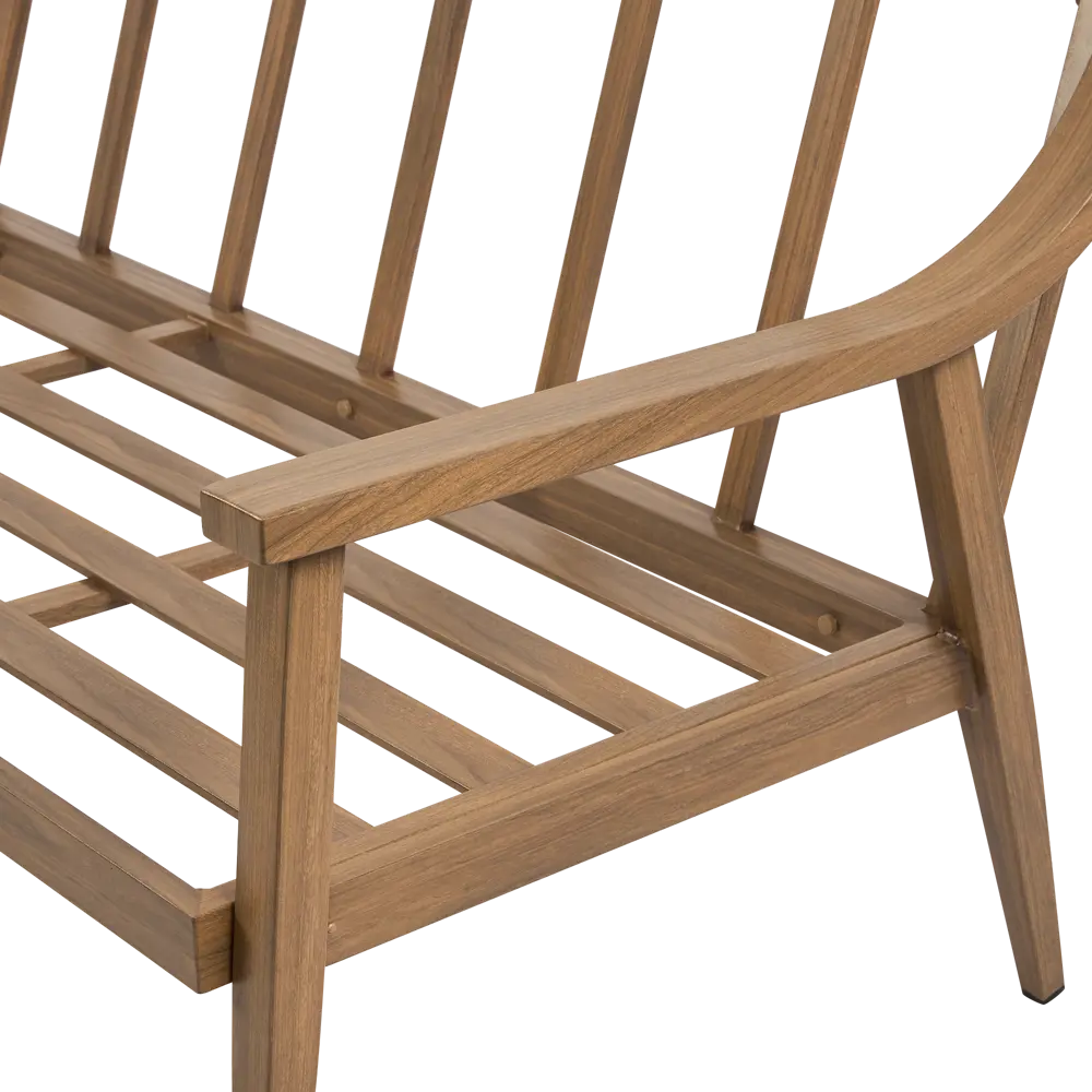 Набор садовой мебели для отдыха с подушками BEGINIA Komito Алюминий Стол, диван Бежевый; Коричневый STLM-2043319 - Вид №11