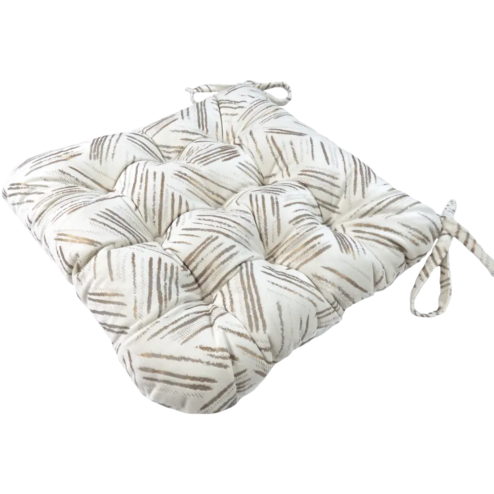 Подушка для стула Linen Way Холланд 36x6x40 см полиэстер бежевый 82707665 STLM-2143593 - Вид №1