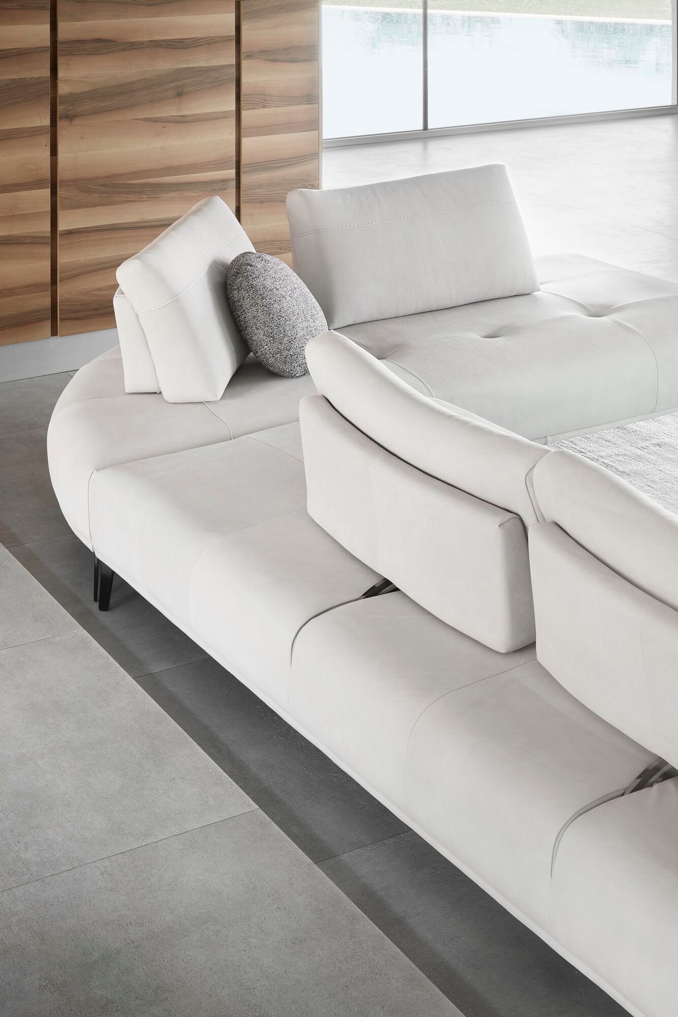 Кожаный модульный диван NICOLINE EGEO ARCH-00092494 - Вид №2