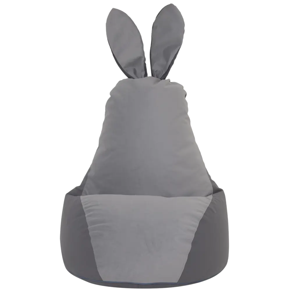 Кресло-мешок Dreambag Зайчик полиэстер 70x70x70 см цвет серый STLM-2206866 - Вид №1