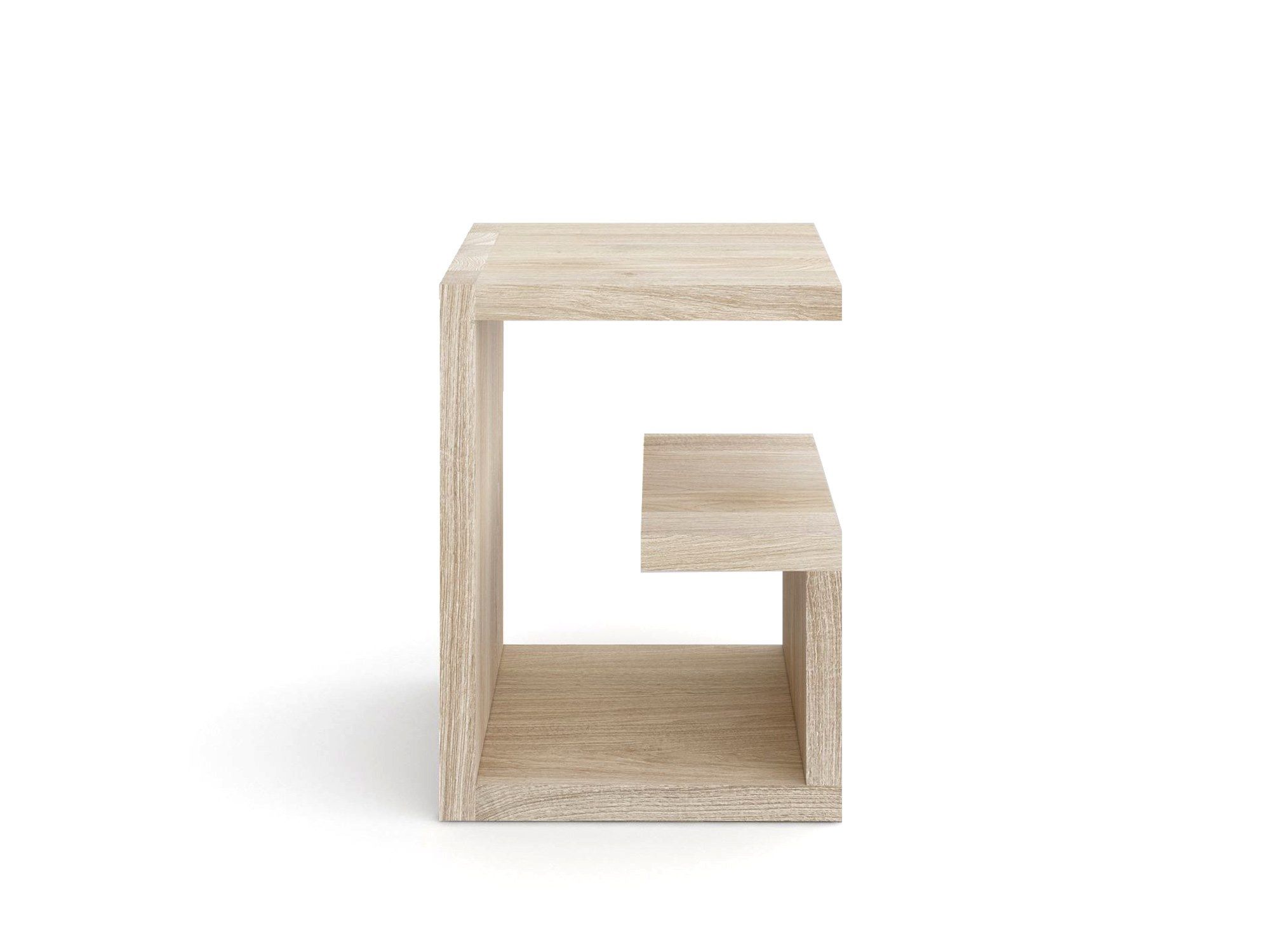 Низкий прямоугольный журнальный столик из массива дерева с журнальной стойкой Vitamin Design Mena ARCH-00038873 - Вид №2