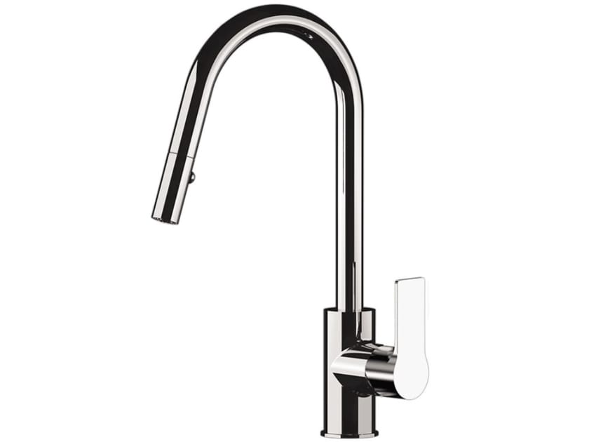 Однорычажный смеситель для кухни с поворотным изливом Daniel Rubinetterie дизайн ARCH-00151877