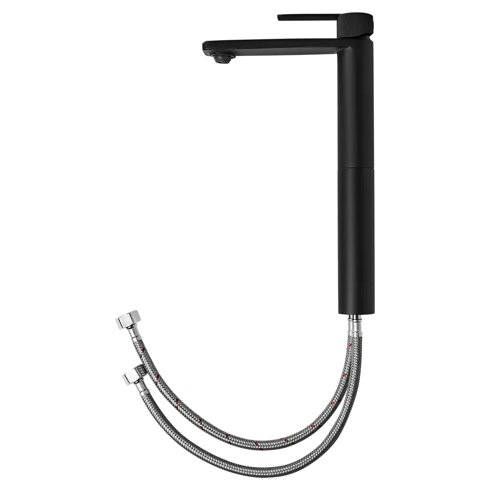 Смеситель для раковины KONSENSA Теано однорычажный на столешницу цвет черный матовый STLM-2004158 - Вид №3