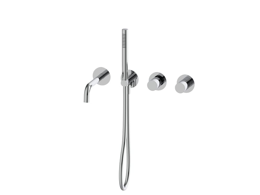 Смеситель для ванны с 4 отверстиями и ручным душем QD Magistro Lab Hammer ARCH-00070463