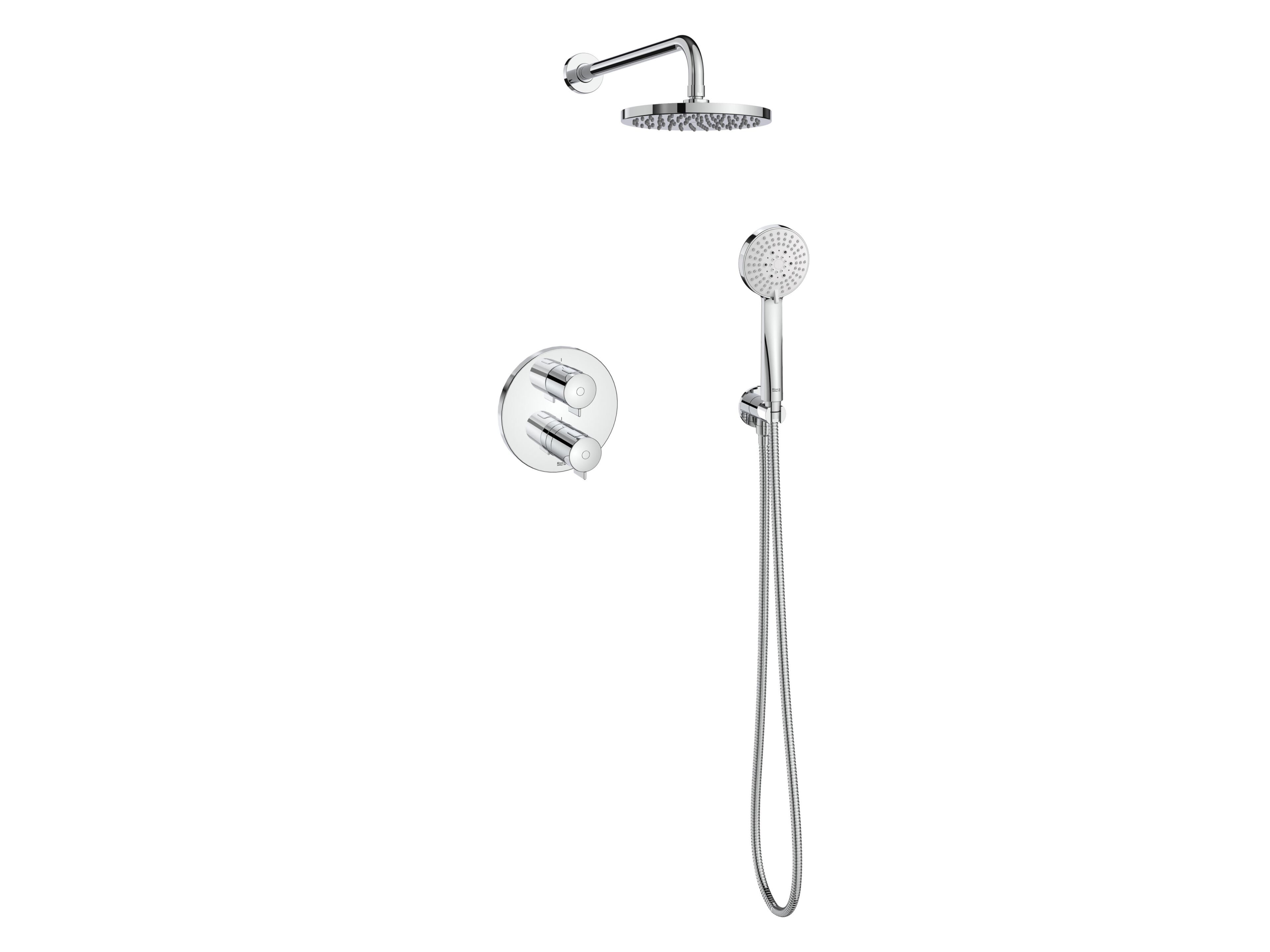 Термостатический встраиваемый душевой набор с насадкой для душа Roca T-500 ARCH-00145448 - Вид №1