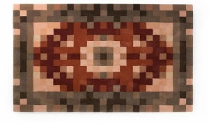 Deadgood Прямоугольный шерстяной коврик ручной работы с рисунком  Pr1