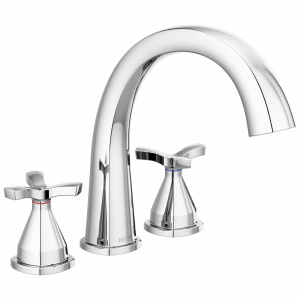 T27776 Отделка римской ванны с тремя отверстиями Delta Faucet Stryke Хром