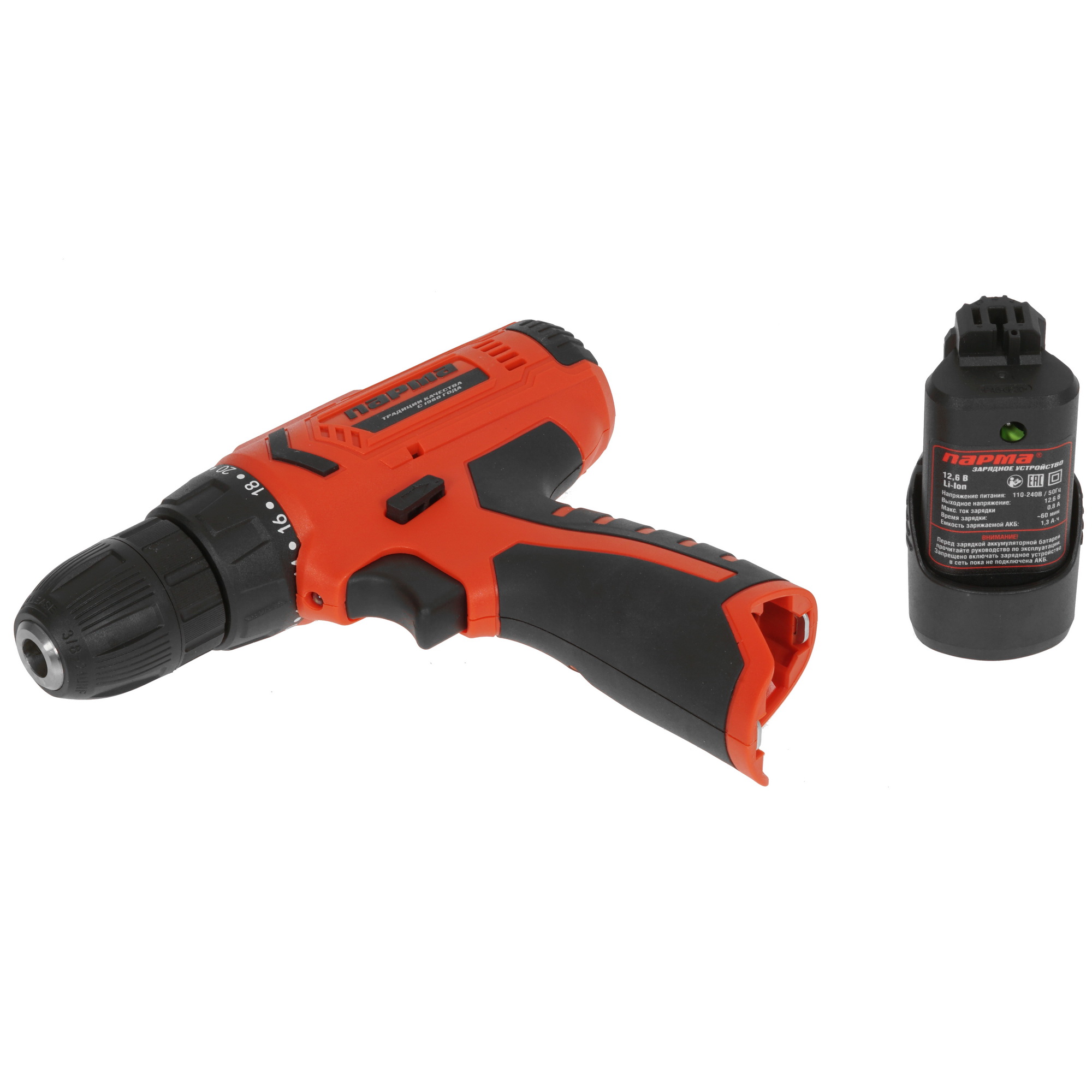 Дрель-шуруповерт Парма ДША-02-1312/1Li 02.021.00005 5308933 STDN-0024786 - Вид №4