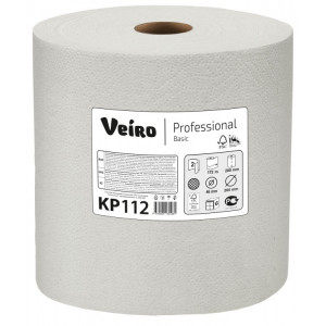 КР112 Veiro Бумажные полотенца в рулонах Veiro Professional Basic КР112 6 рулонов по 172 м