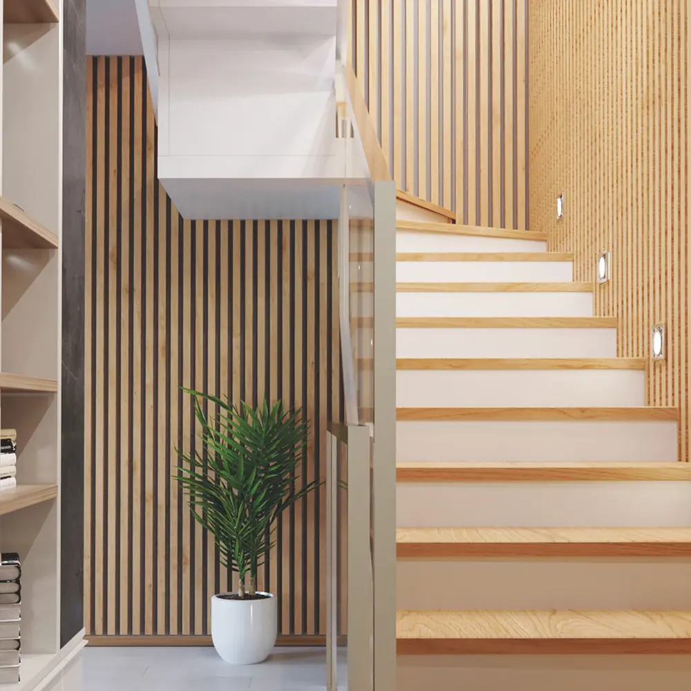 PORTIKA Декоративная рейка МДФ Дуб для интерьерного зонирования 89366520 STLM-1486711 - Вид №2