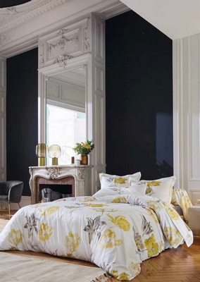 TULIPE_MI_200 КПБ 200/220 прост 280/320 2 нав 50/75 сатин 280TC (в подарочной коробке) Blanc des Vosges Santreyd 