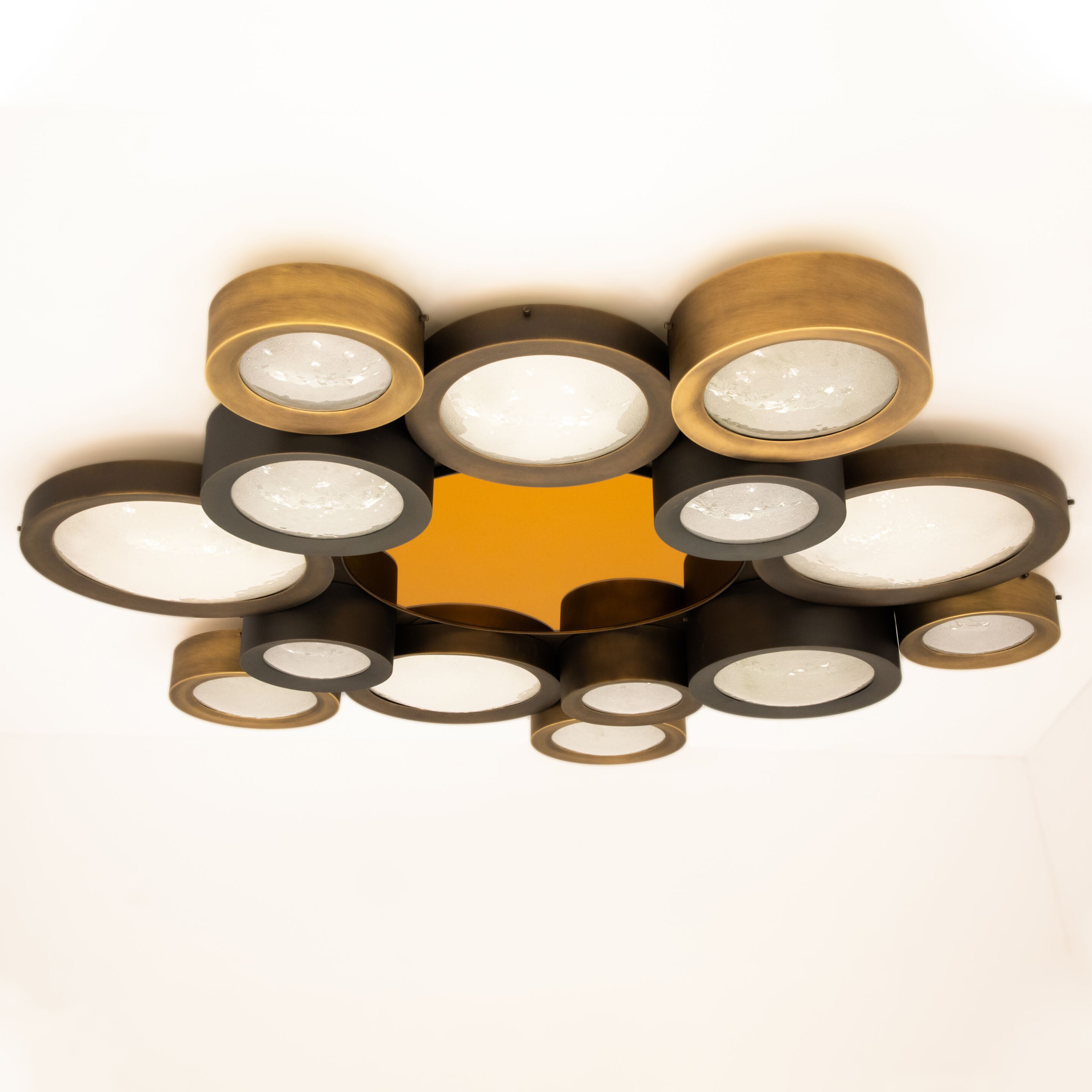 Потолочный светильник из металла и муранского стекла GASPARE ASARO HELIOS 66 ARCH-00104427 - Вид №1