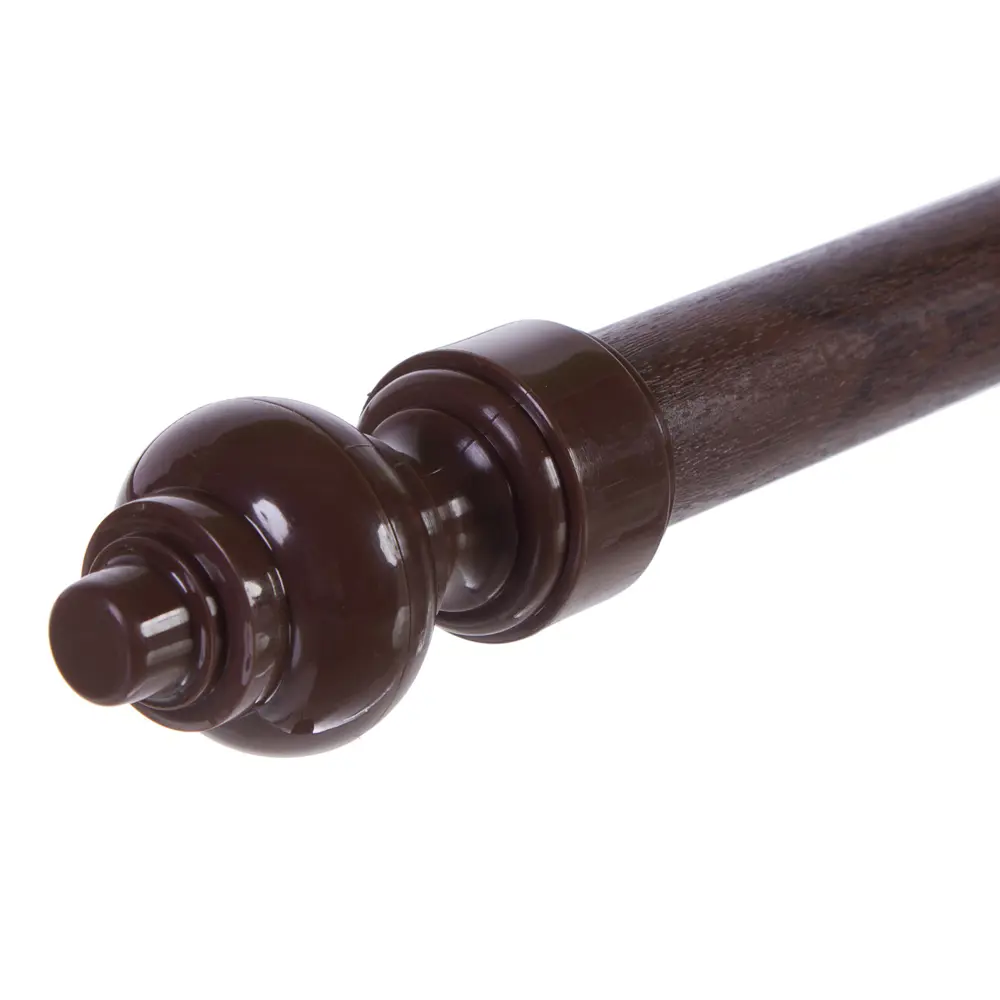 Карниз двухрядный 200 см металл/пластик цвет орех РУССКИЕ КАРНИЗЫ Стандарт STLM-2085340