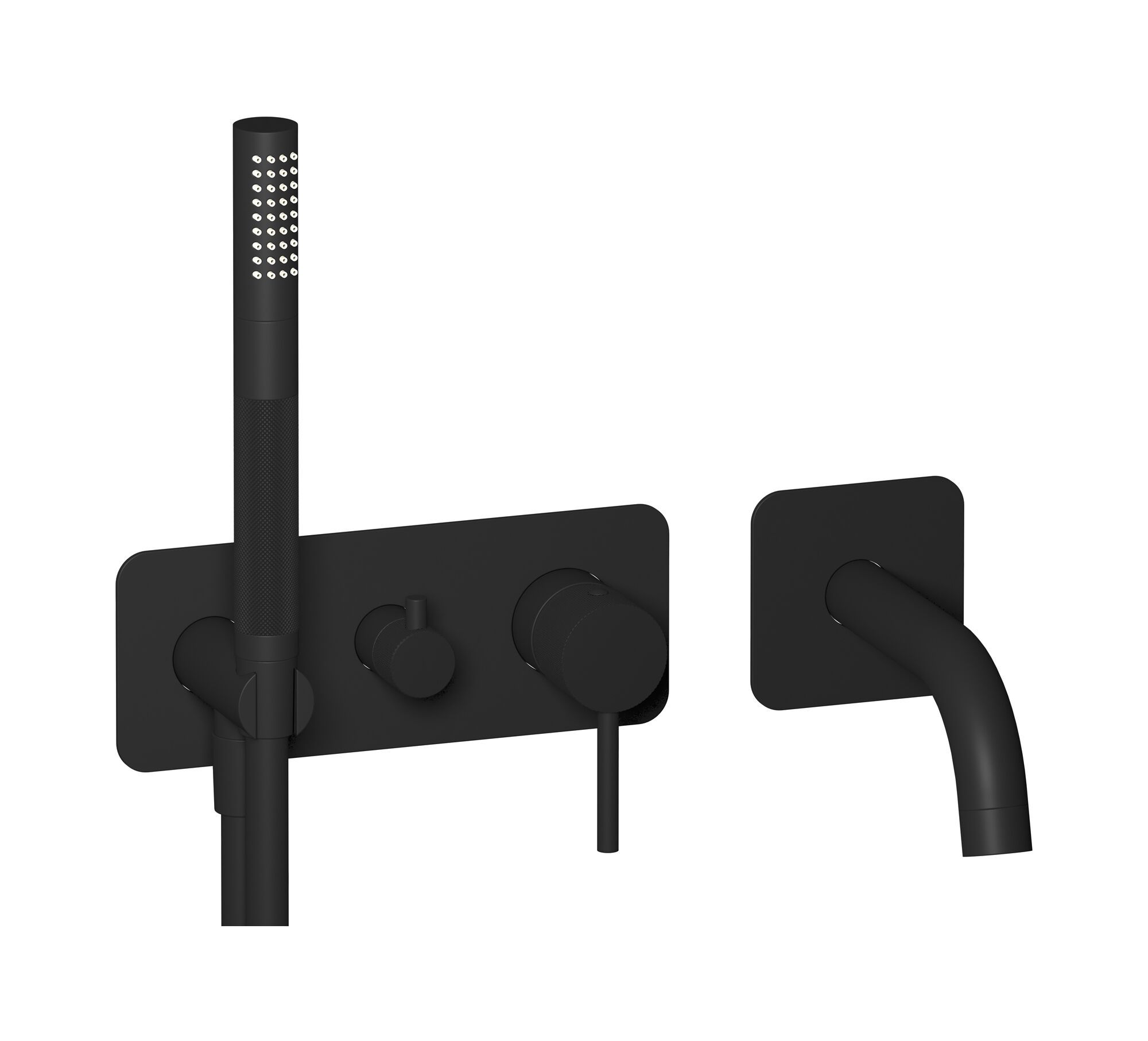 Однорычажный смеситель для душа с 4 отверстиями и ручным душем IB промышленность ARCH-00124558 - Вид №6