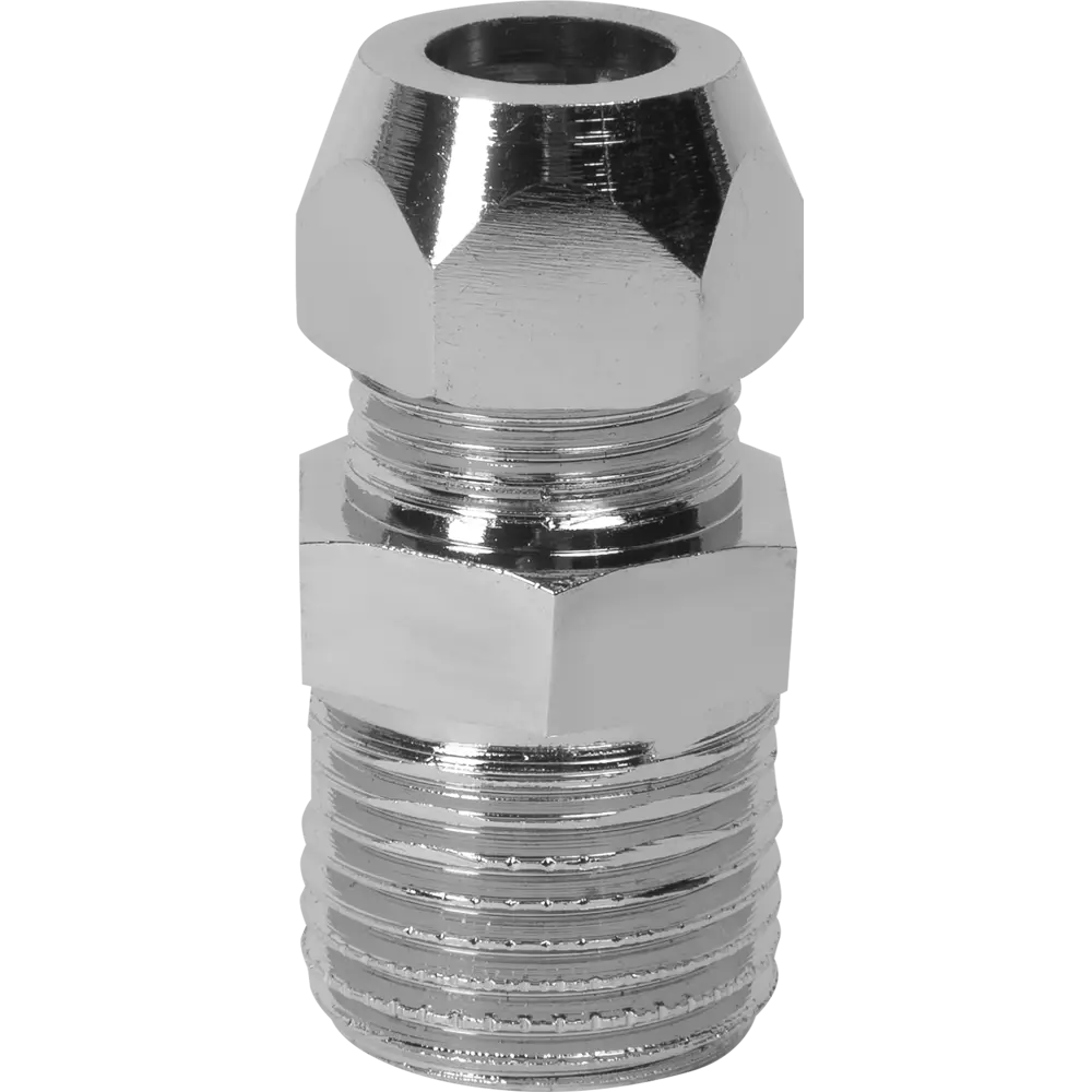 Переходник для гибкой подводки, 10х1/2" мм, латунь, цвет хром Santreyd STLM-2075039 - Вид №1