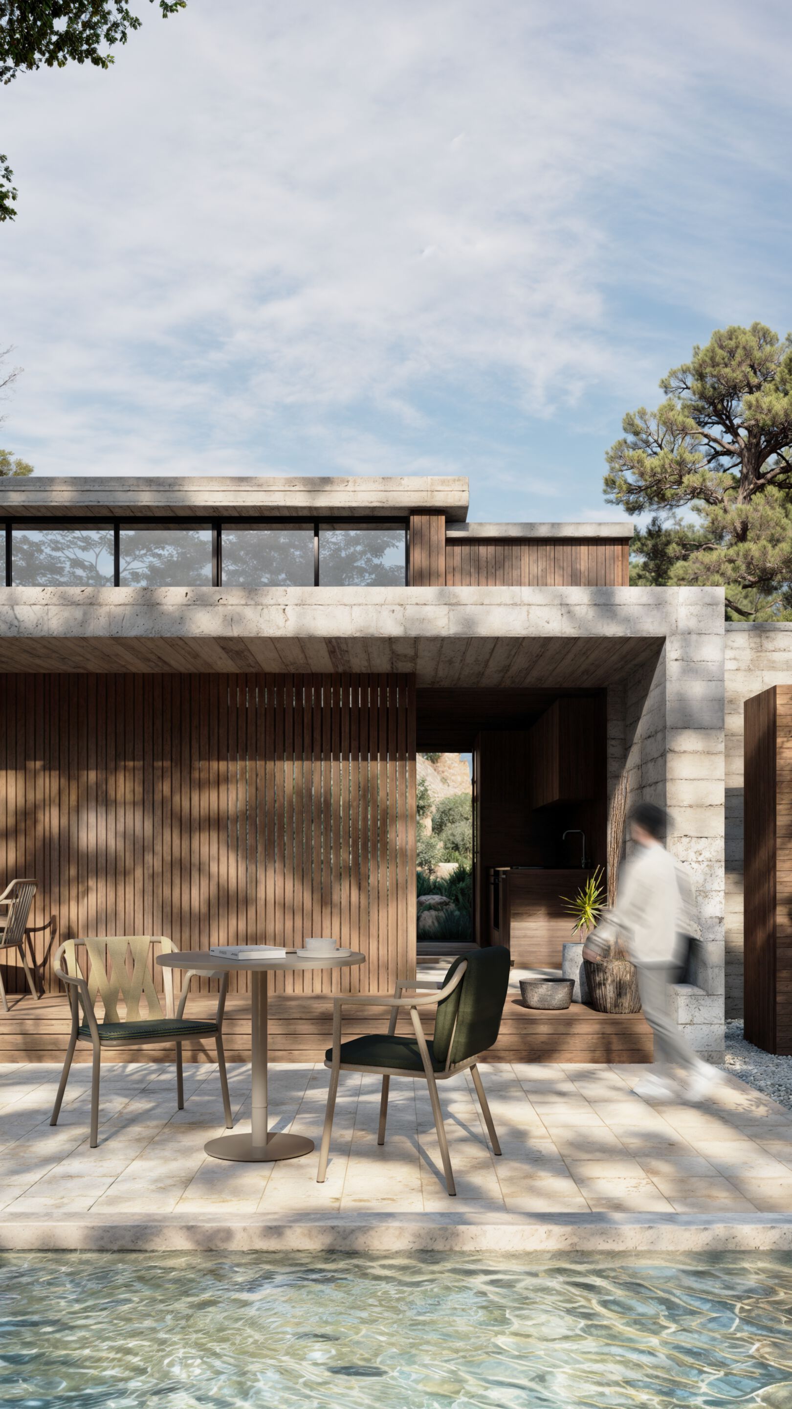 Алюминиевый и тканевый садовый стул YAAZ Monte ARCH-00084498 - Вид №1