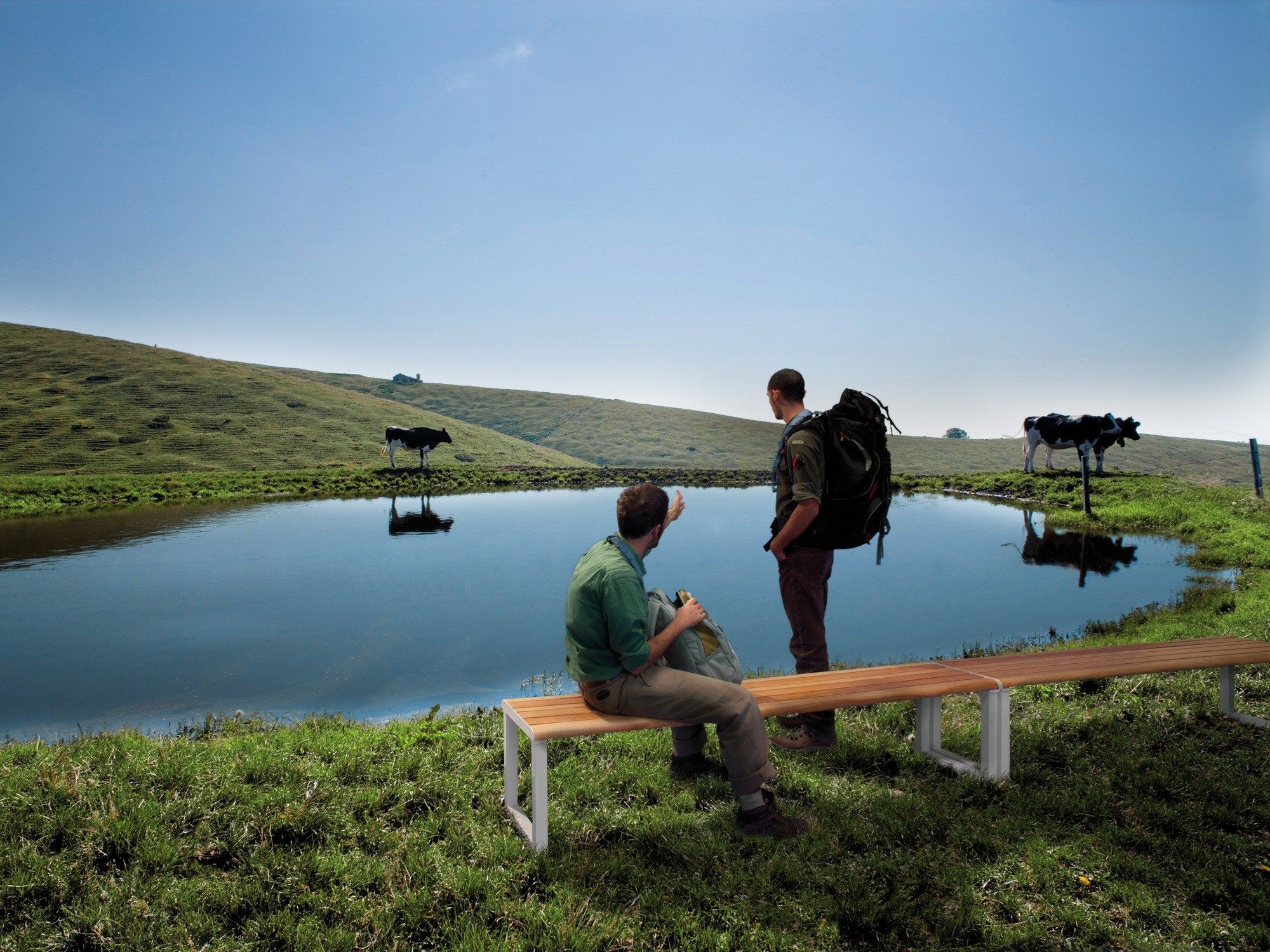 Алюминиевая скамья Urbantime Портфель.h24 ARCH-00055910 - Вид №2