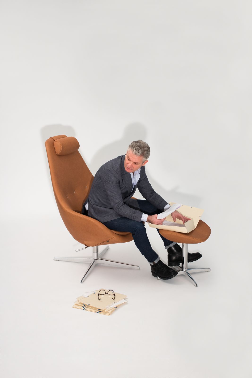 Спицевое вращающееся кресло с подлокотниками Varier Furniture VARIER® KOKON ARCH-00071406 - Вид №4