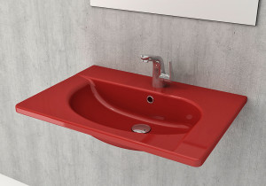 1009-019-0126 Bocchi Taormina arch Раковина в ванной для инвалидов Ярко-Красный