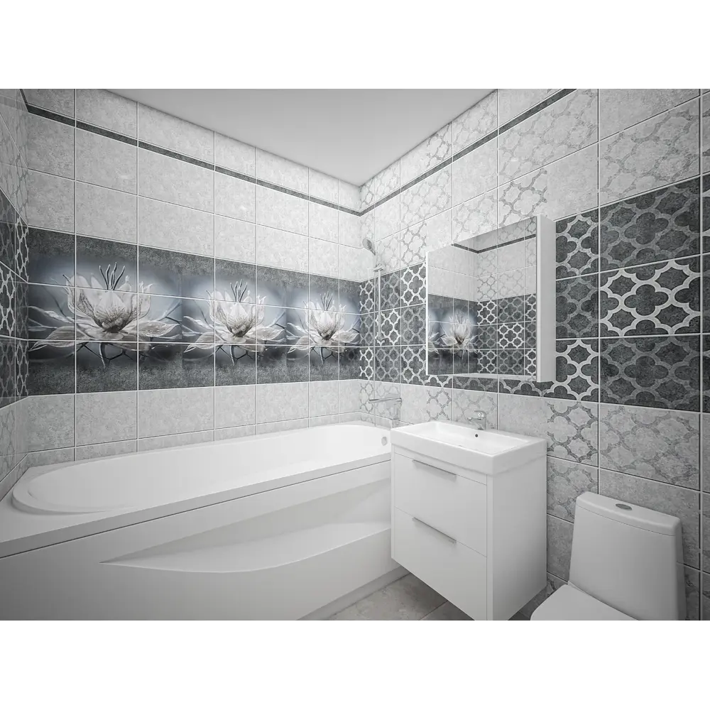 Стеновая панель ПВХ Аврора 2700x250x9 мм 0.675 м² STELLA STLM-2101612 - Вид №1