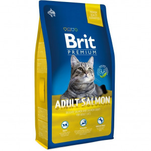 ПР0044738 Корм для кошек Premium Cat лосось в соусе сух. 1,5кг Brit